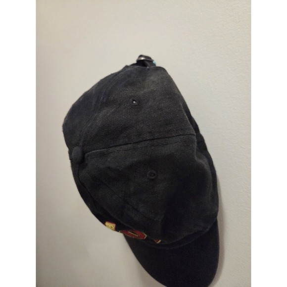 AC / DC Red Logo With Double Lightning Bolt Embroidered Baseball Cap Hat - Picture 3 of 4